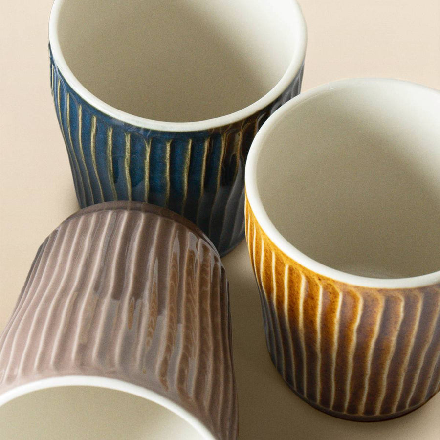 Cup Set — Mino Ware Sogime Gosai (Set of 5)