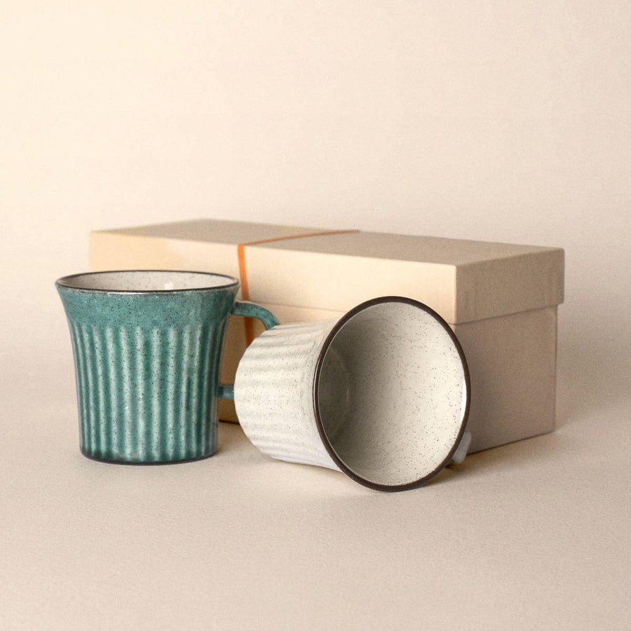 Mug Set — Mino Ware Kairagi Pair