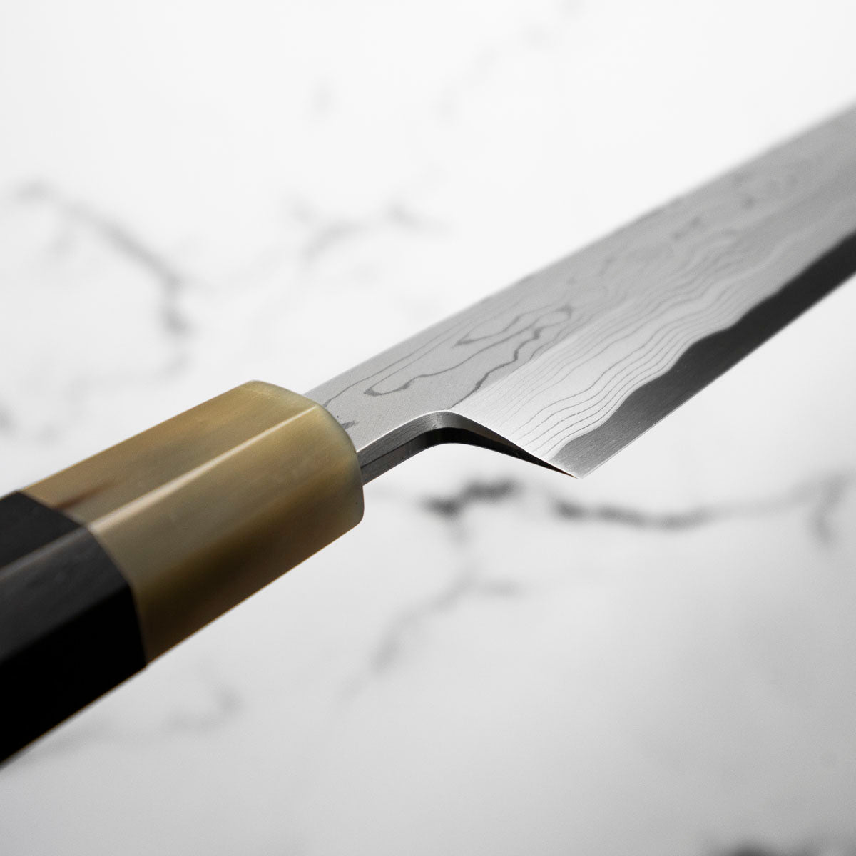 Yamawaki Hamono Nakagawa Satoshi Blue 1 Damascus Yanagiba 360mm