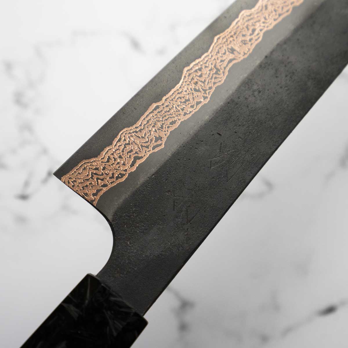 Hatsukokoro Yorokobi SLD Damascus Gyuto 240mm - Carbon Fibre