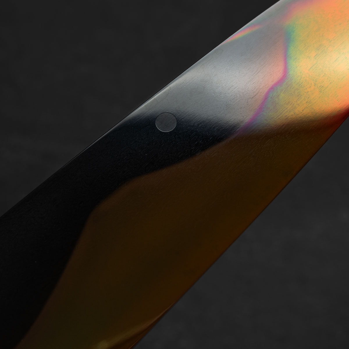 Yoshikazu Ikeda White 1 Honyaki Kachikaeshi Gyuto 210mm - Dark Carbon Fibre