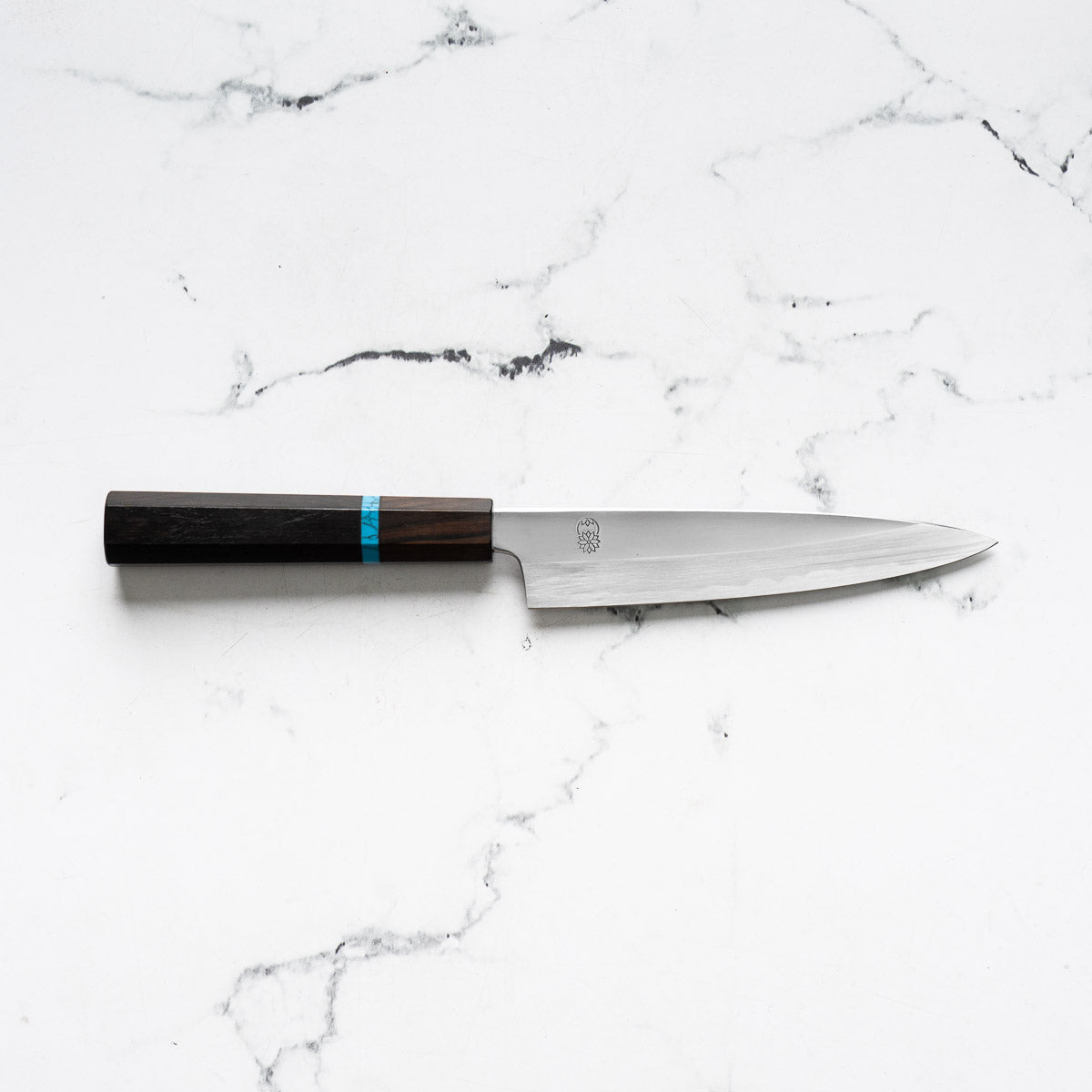 Sakai Kikumori "Choyo" Blue 1 Petty 150mm - Ebony Turquoise