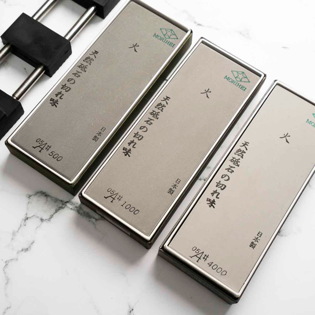 Morihei Hishiboshi 500/1000/4000 Whetstone Bundle