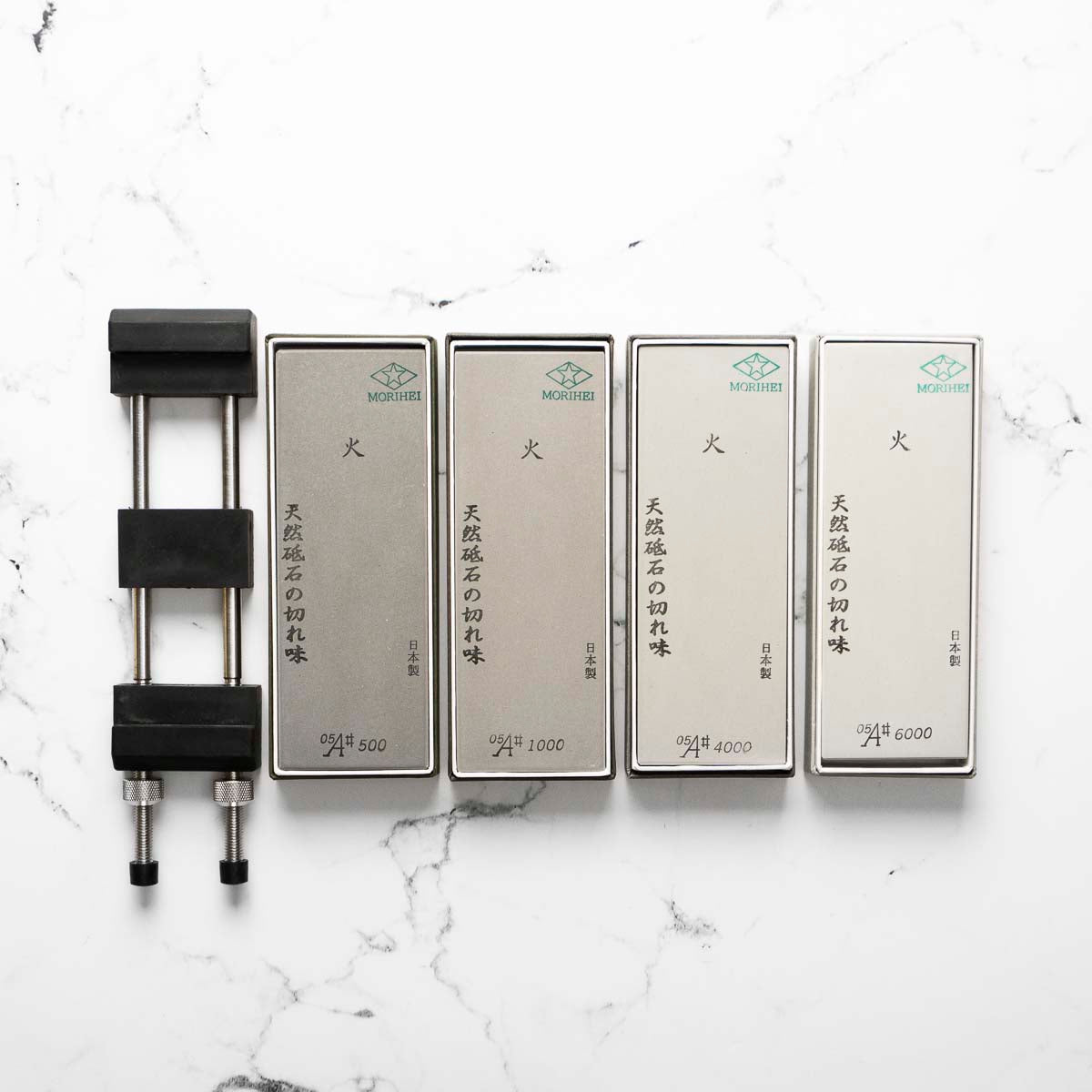 Morihei Hishiboshi 500/1000/4000/6000 Whetstone Bundle