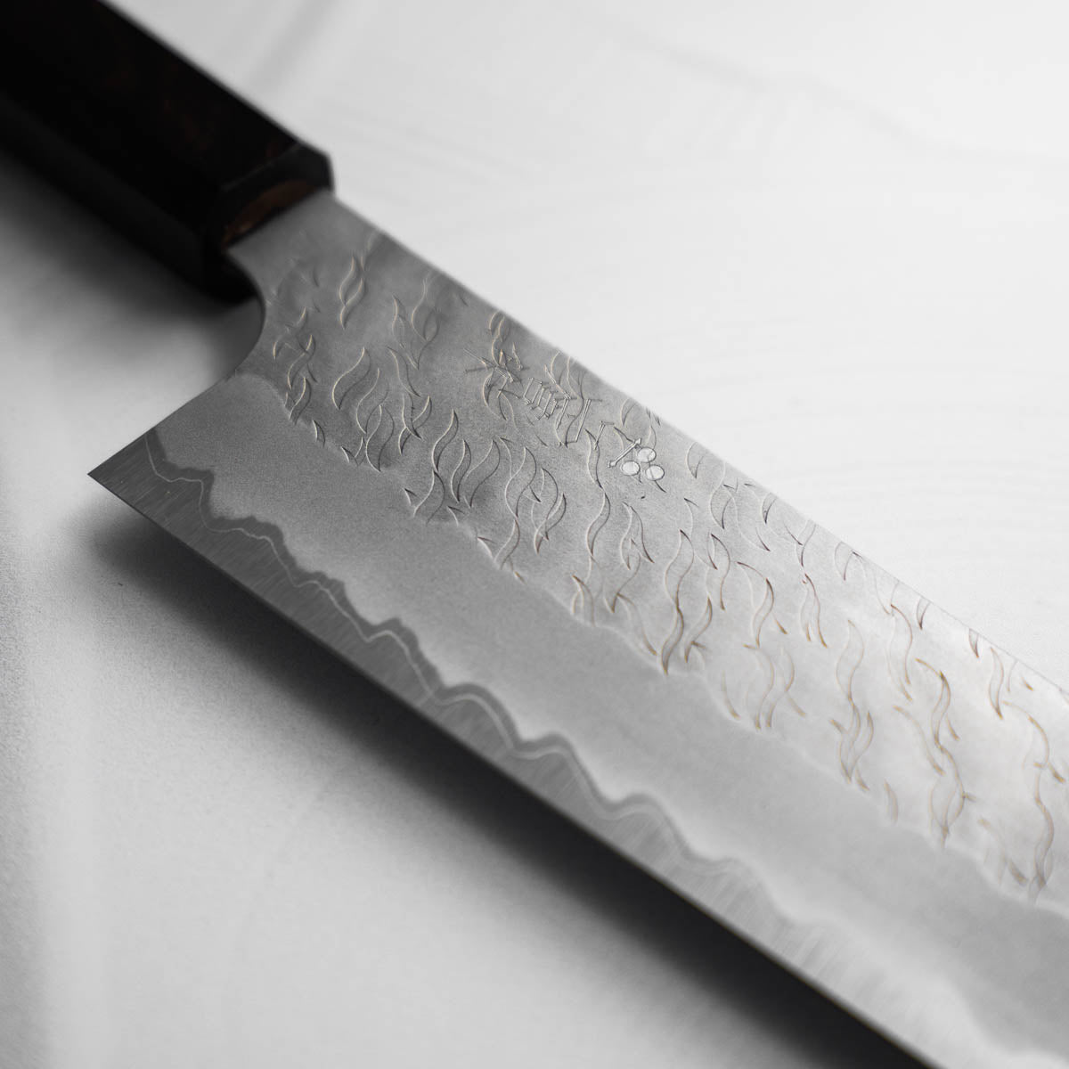 Nigara Hamono Blue Super Tsuchime Bunka 180mm - Ebony