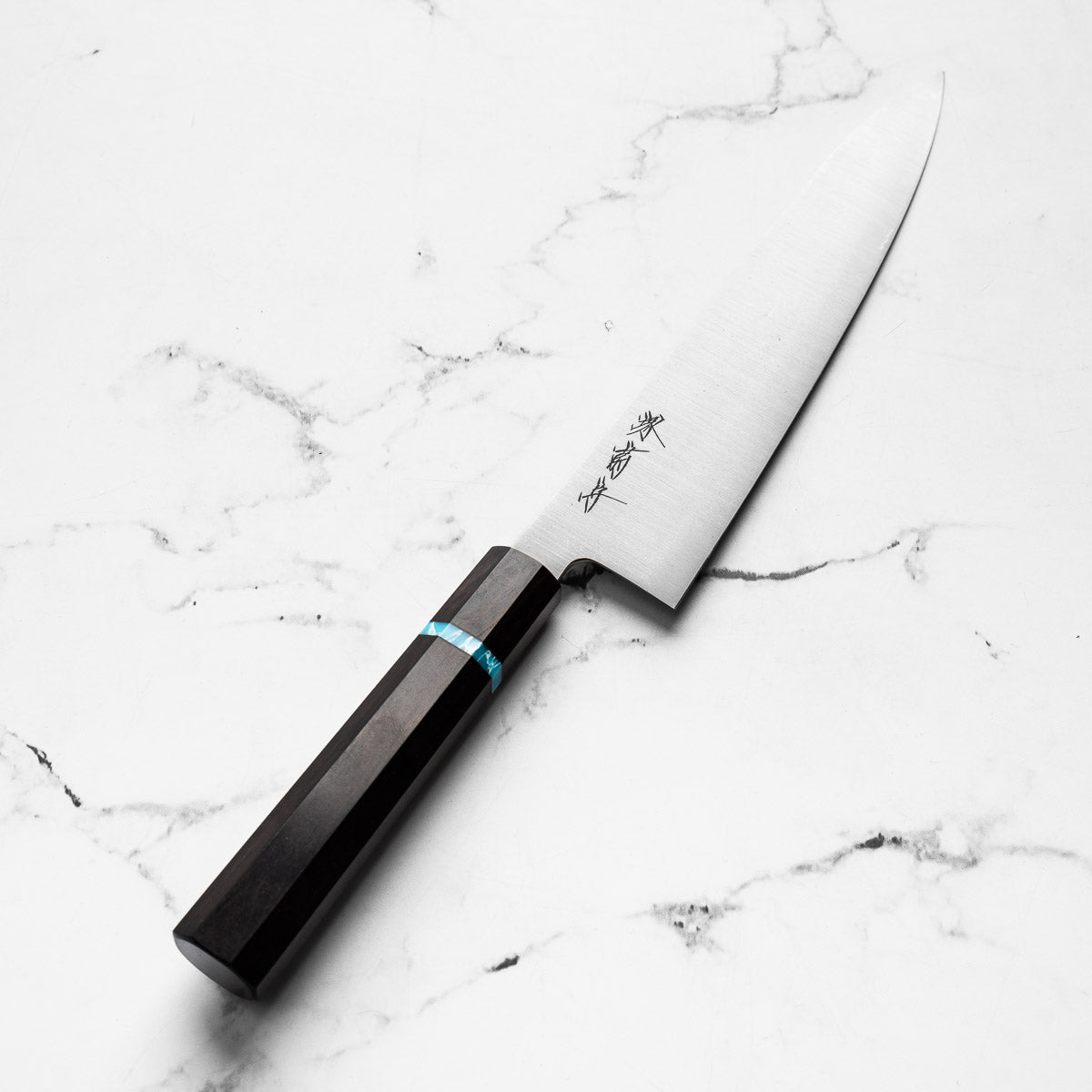 Sakai Kikumori Swedish Stainless Gyuto 240mm - Ebony Turquoise