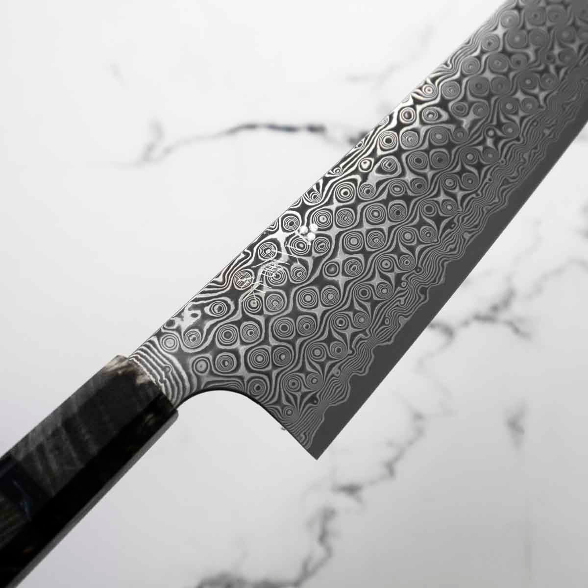 Nigara Hamono SG2 Raindrop Damascus Kiritsuke Gyuto 210mm