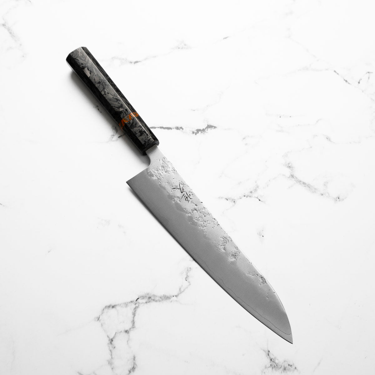 Tsunehisa Ginsan Nashiji Gyuto 210mm - Carbon Fibre