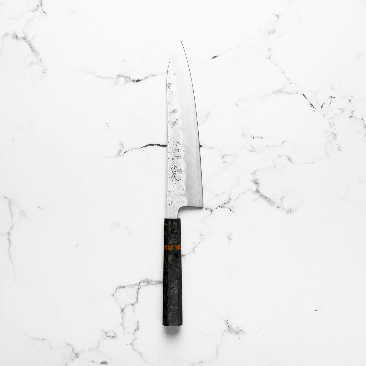 Tsunehisa Ginsan Nashiji Gyuto 210mm - Carbon Fibre