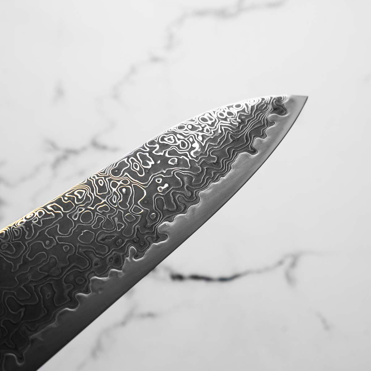 Hatsukokoro Ryuhyo Kurozome SG2 Damascus Gyuto 210mm - Maple Turquoise