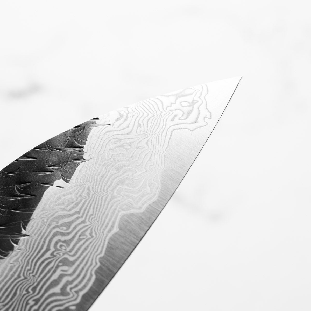 Nigara Hamono SGSTRIX Kurouchi Damascus Gyuto 210mm - Mono Ebony