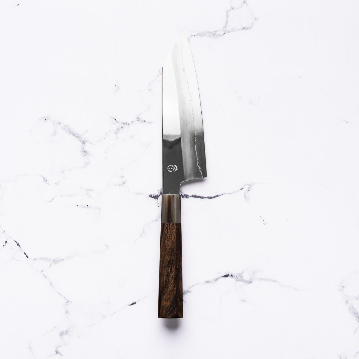 Sakai Kikumori "Choyo" Ginsan Bunka 180mm - Persimmon