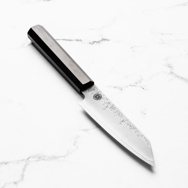 Hajimaru Ginsan Nashiji Kiritsuke Petty 125mm - Ebony