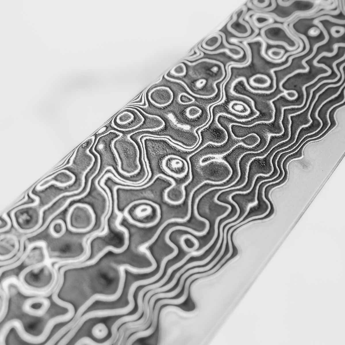 Hatsukokoro Ryuhyo Kurozome SG2 Damascus Petty 150mm - Ebony