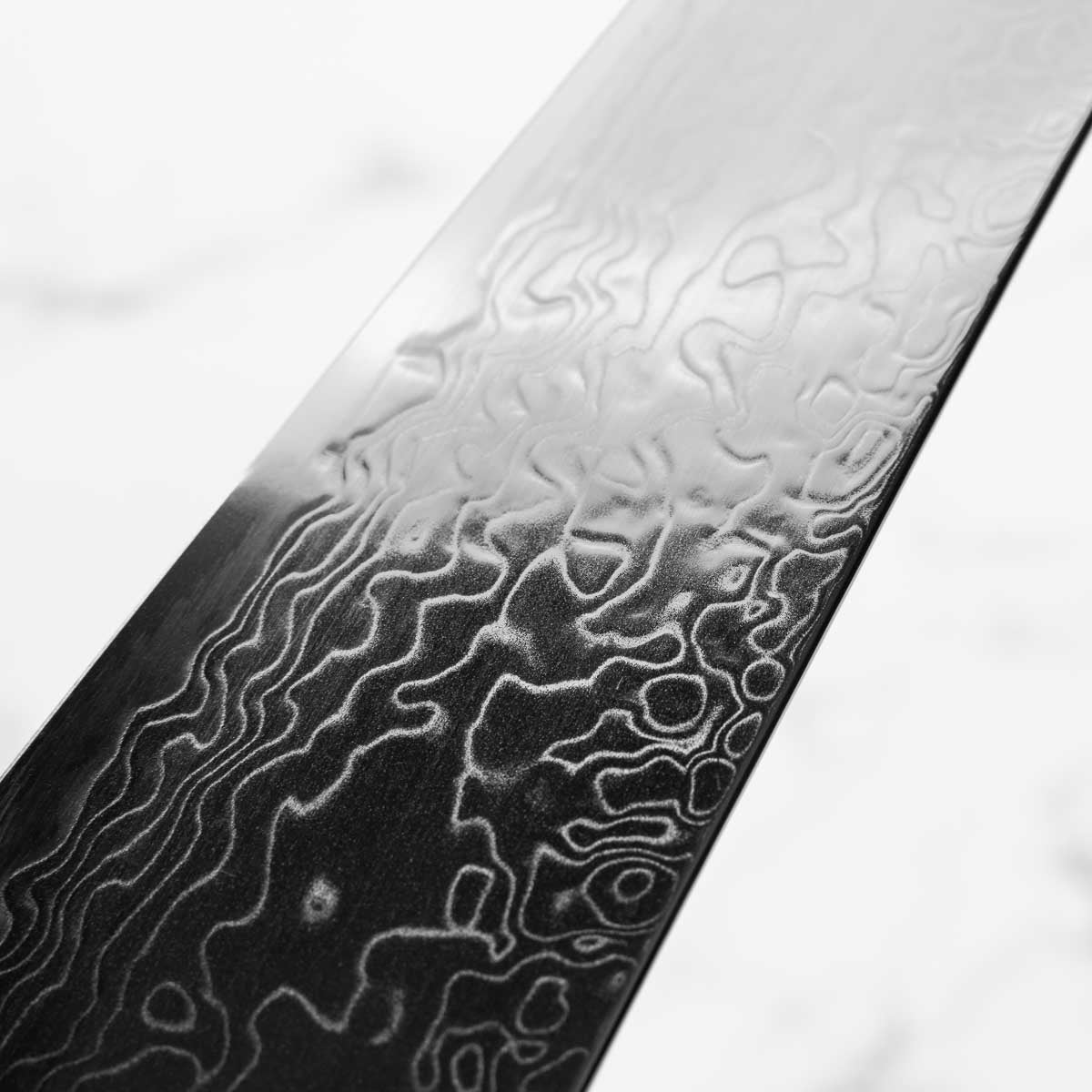 Hatsukokoro Ryuhyo SG2 Damascus Kiritsuke 240mm - Mono Ebony