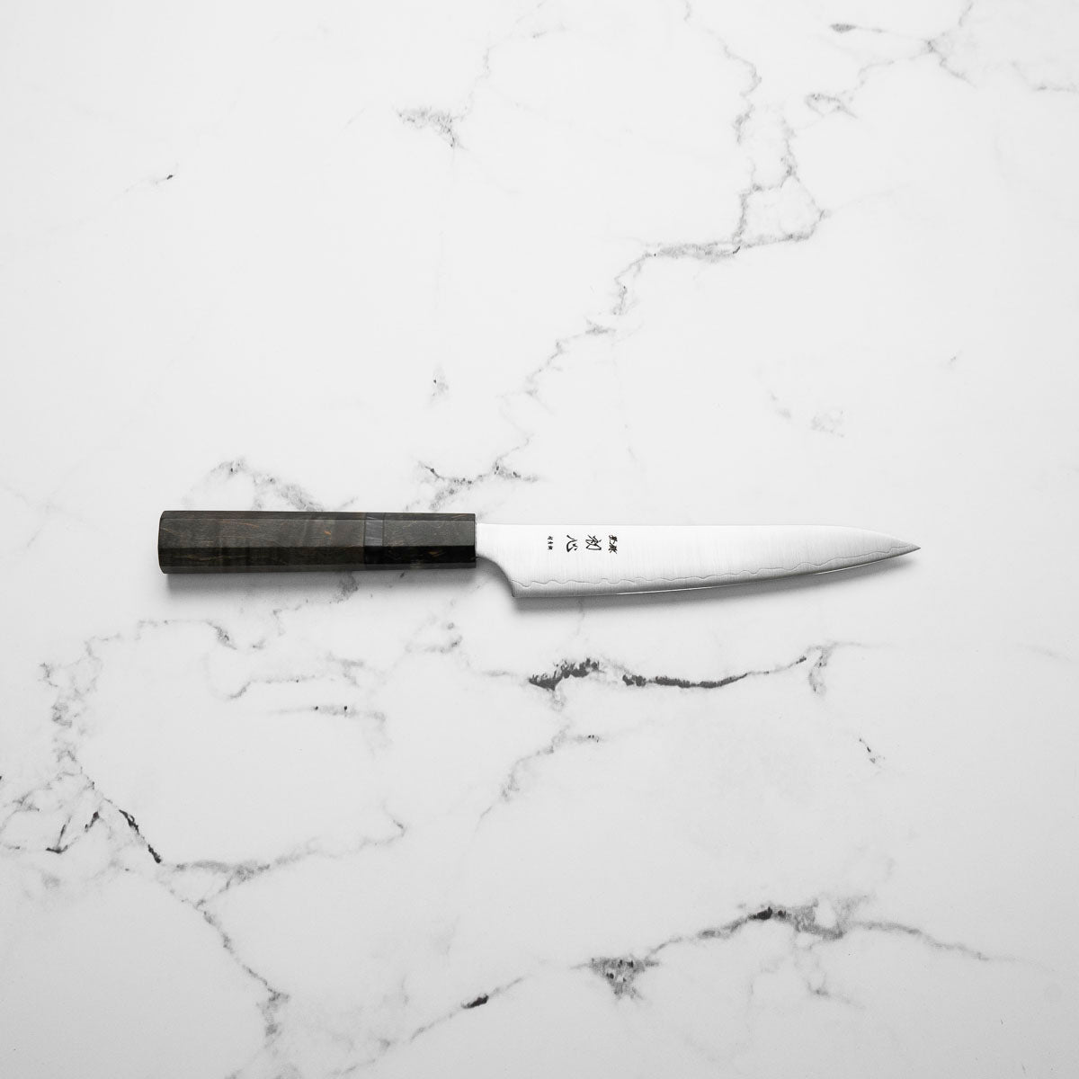 Hatsukokoro Hayabusa Blue Super Petty 150mm - Dark Maple