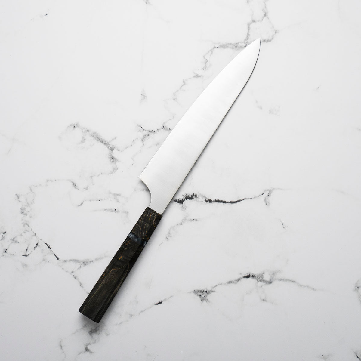 Hatsukokoro Hayabusa Blue Super Gyuto 210mm - Dark Maple