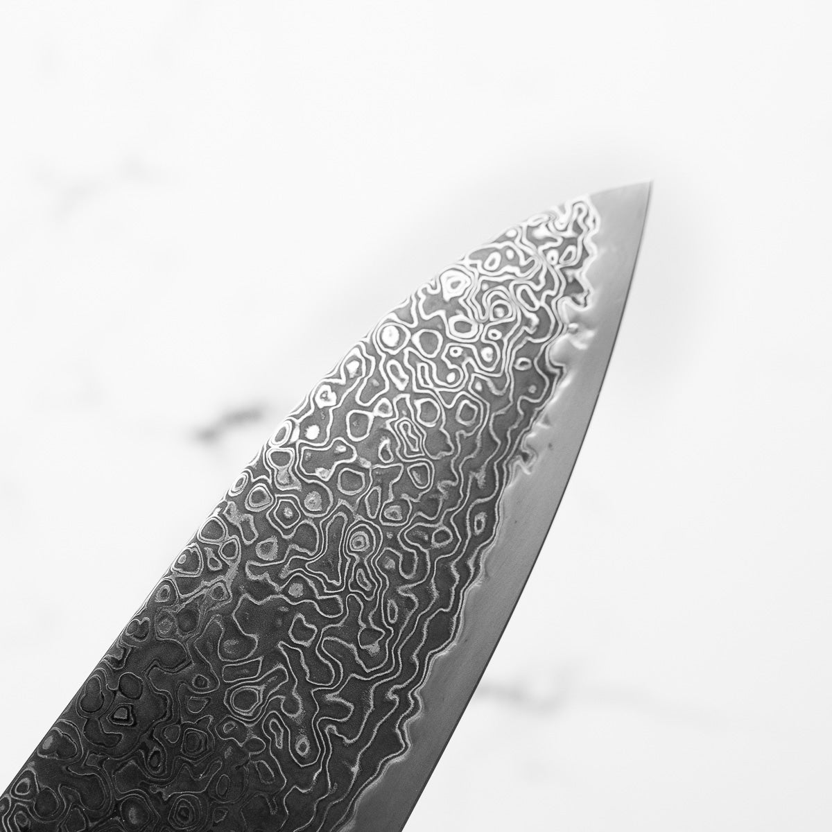 Hatsukokoro Ryuhyo Kurozome SG2 Damascus Santoku 180mm - Maple Turquoise