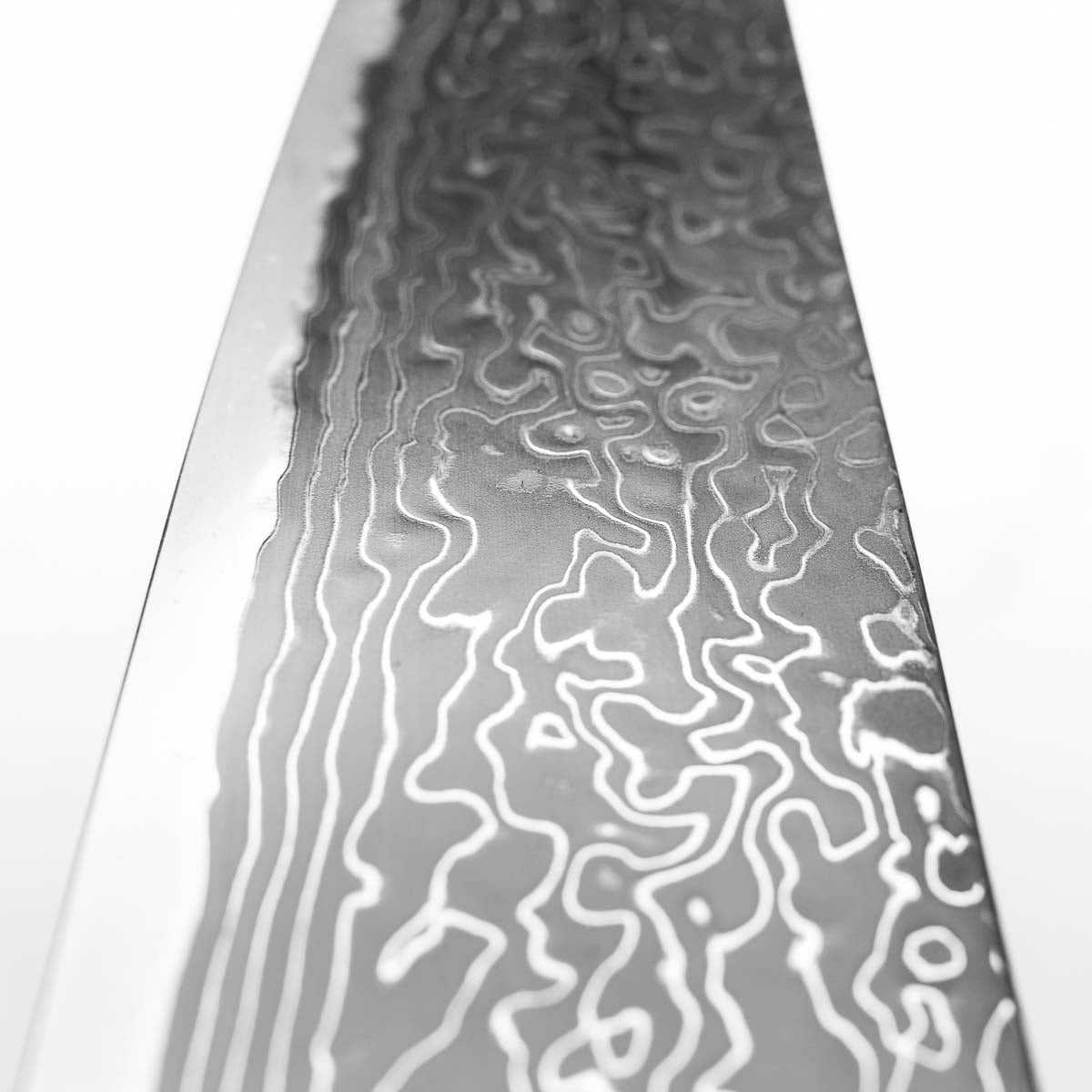 Hatsukokoro Ryuhyo Kurozome SG2 Damascus Bunka 180mm - Ebony