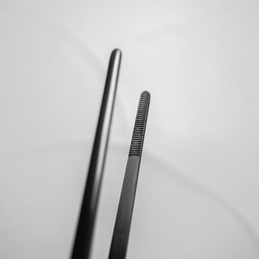 Long Plating Tweezer 30cm - Black