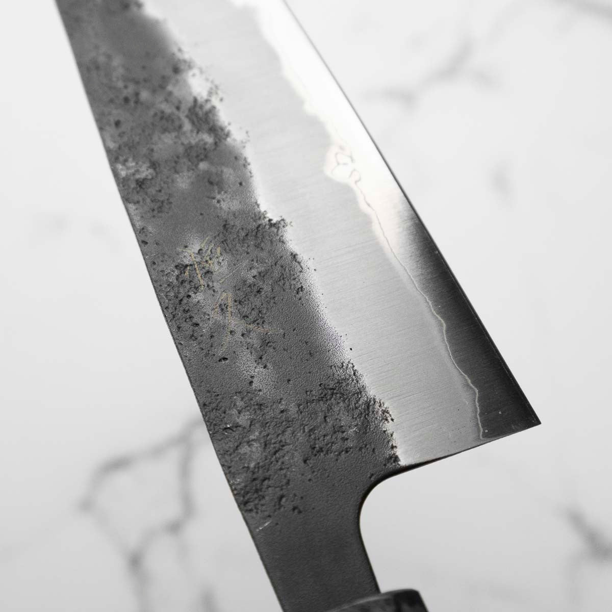 Tsunehisa Kurouchi Blue Super Nashiji Santoku 165mm - Maple