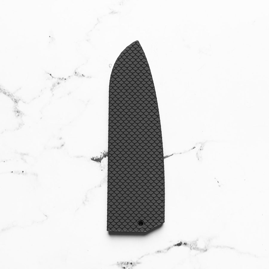 Senzo Retro Santoku 167mm - Fitted Saya - Scales