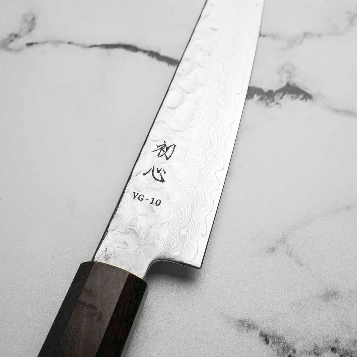 Hatsukokoro Hayabusa VG10 Damascus Tsuchime Petty 150mm