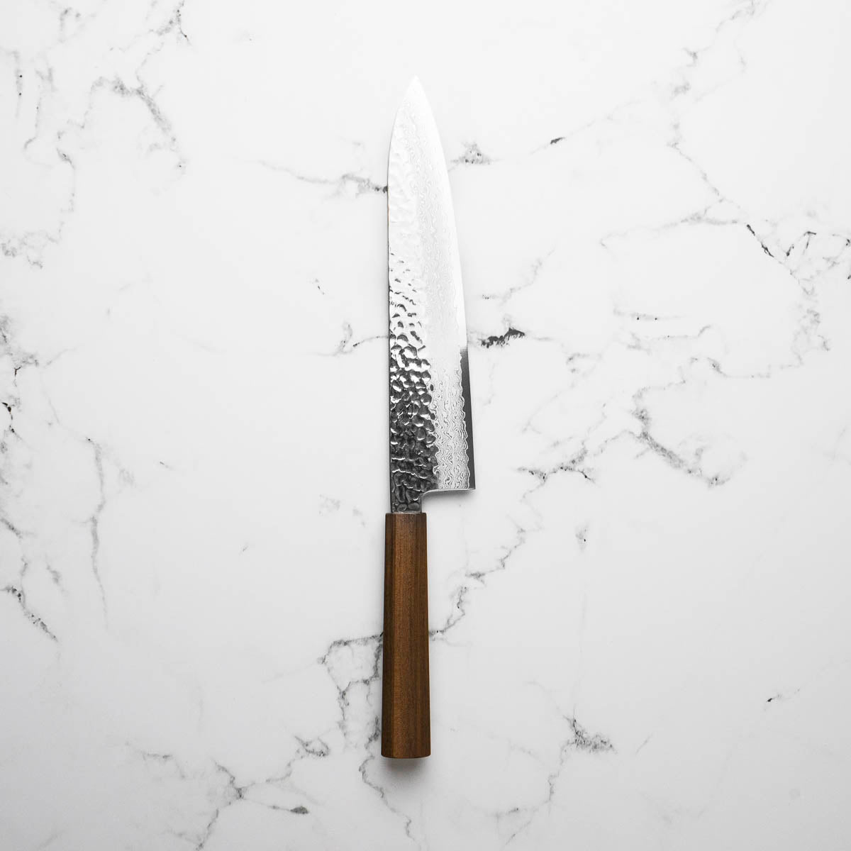 Hatsukokoro Hayabusa VG10 Damascus Tsuchime Gyuto 240mm