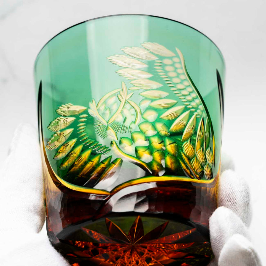 Kiyohide Glass Kobo Rock Glass Seiken Green - view 9