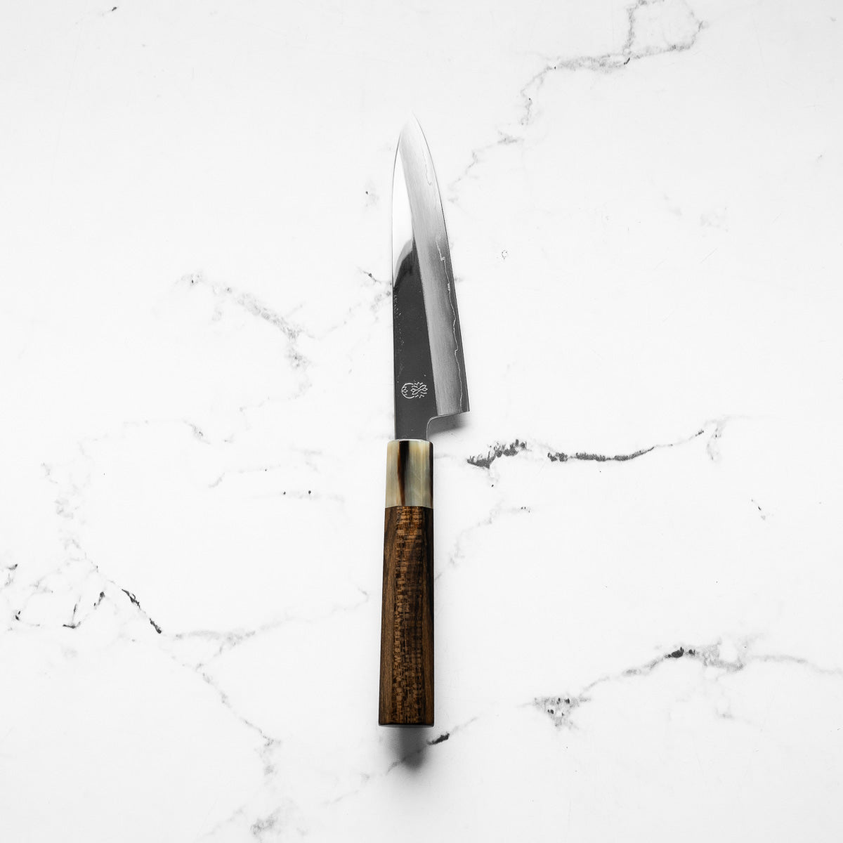 Sakai Kikumori "Choyo" Ginsan Petty 150mm - Persimmon