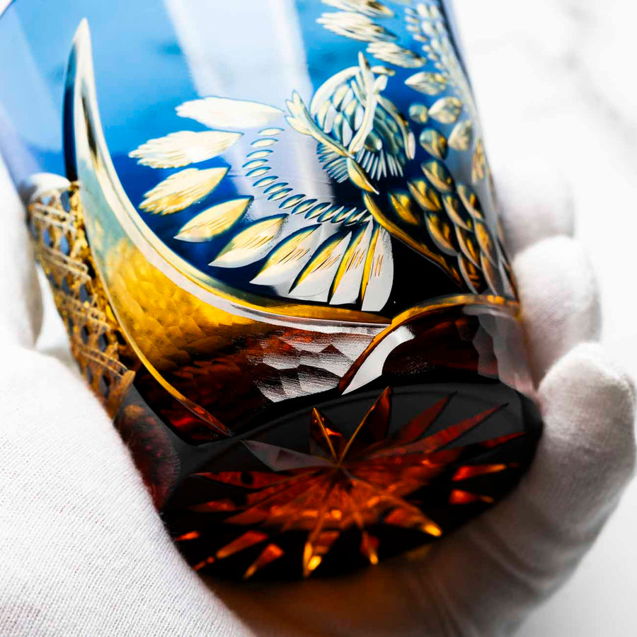 Kiyohide Glass Kobo Rock Glass Seiken Azure