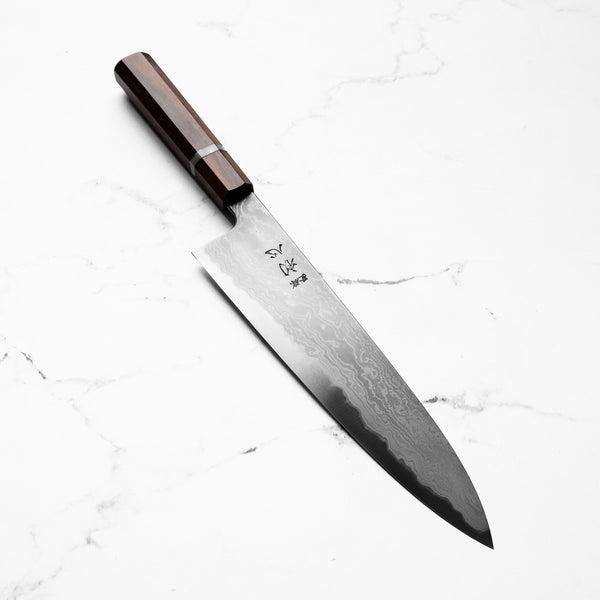Hatsukokoro Blue 1 Damascus Gyuto 240mm