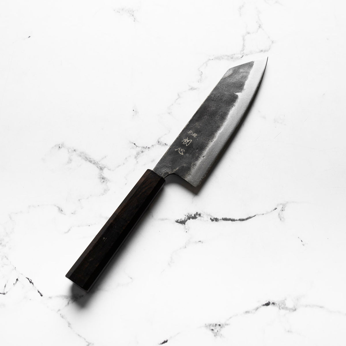 Hatsukokoro Kurogane Blue 2 Bunka 165mm - Ebony