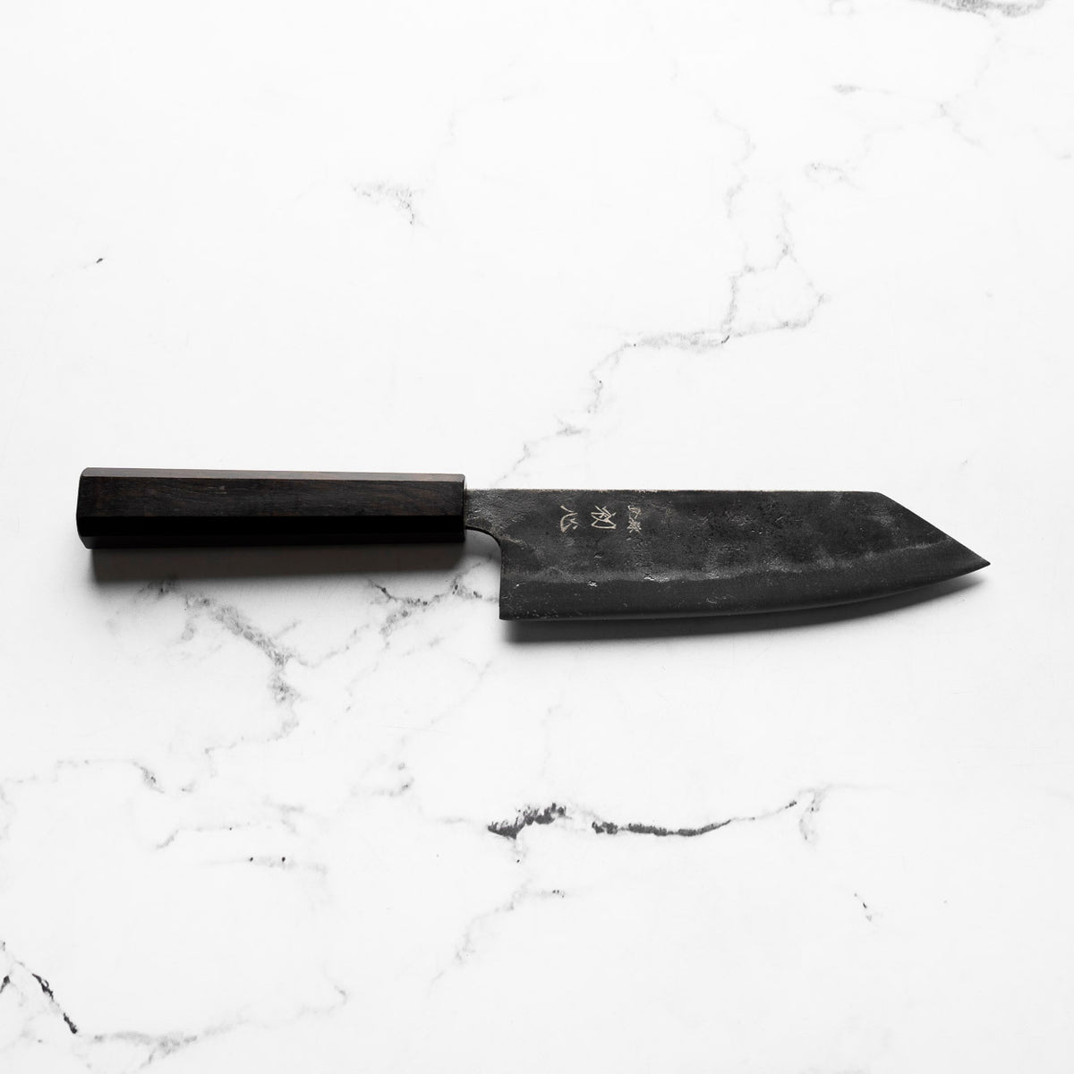 Hatsukokoro Kurogane Blue 2 Bunka 165mm - Ebony