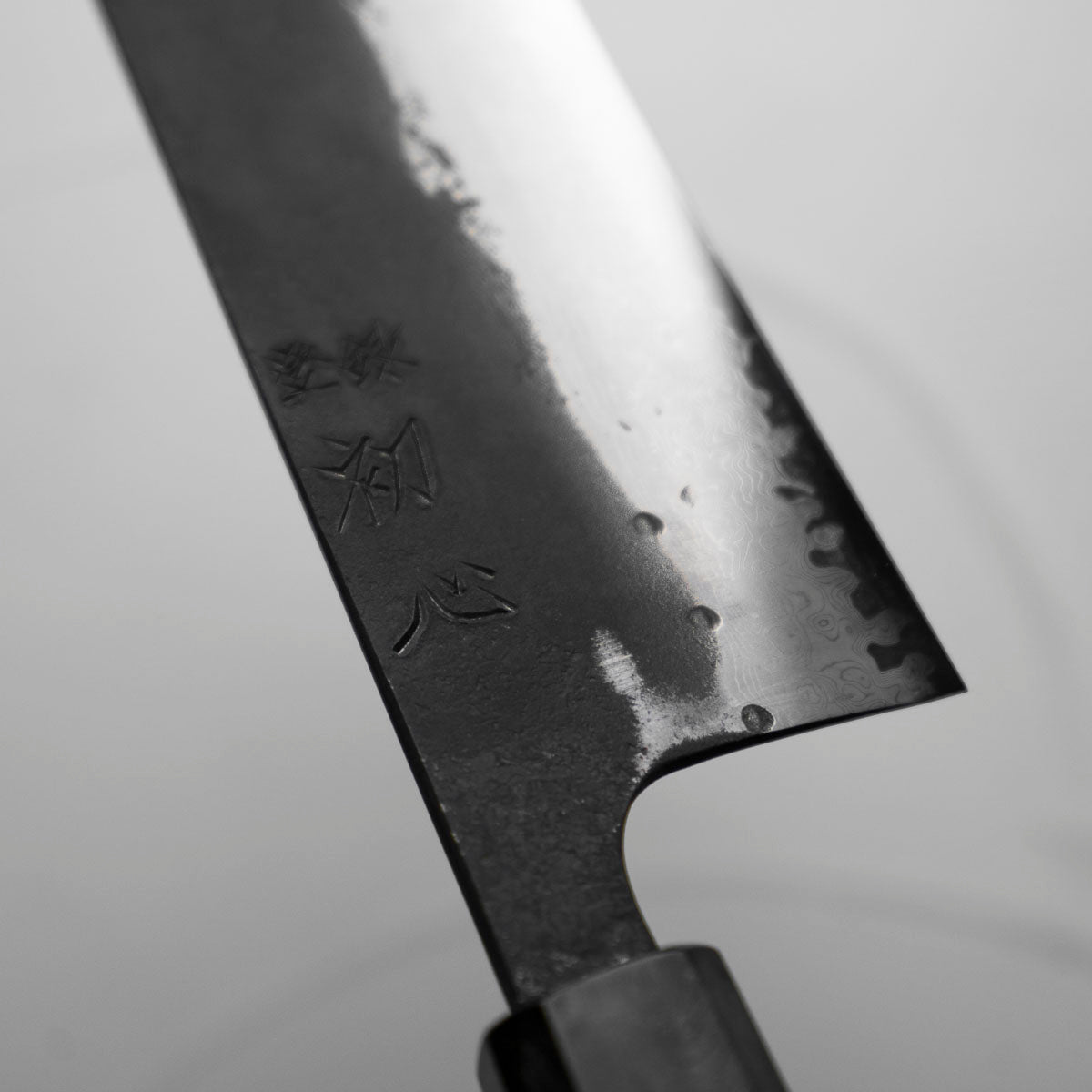 Hatsukokoro Shinkiro Blue Super Damascus Kurouchi Nakiri 165 - Maple