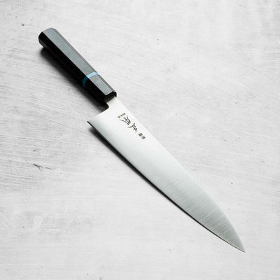 Masamoto Sohonten KS White 2 Gyuto 210mm - Ebony & Turquoise