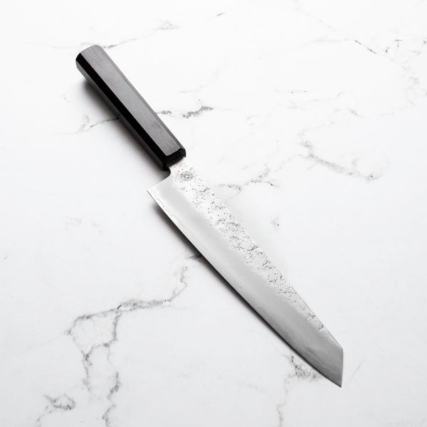 Hajimaru Ginsan Nashiji Kiritsuke Gyuto 205mm - Mono Ebony