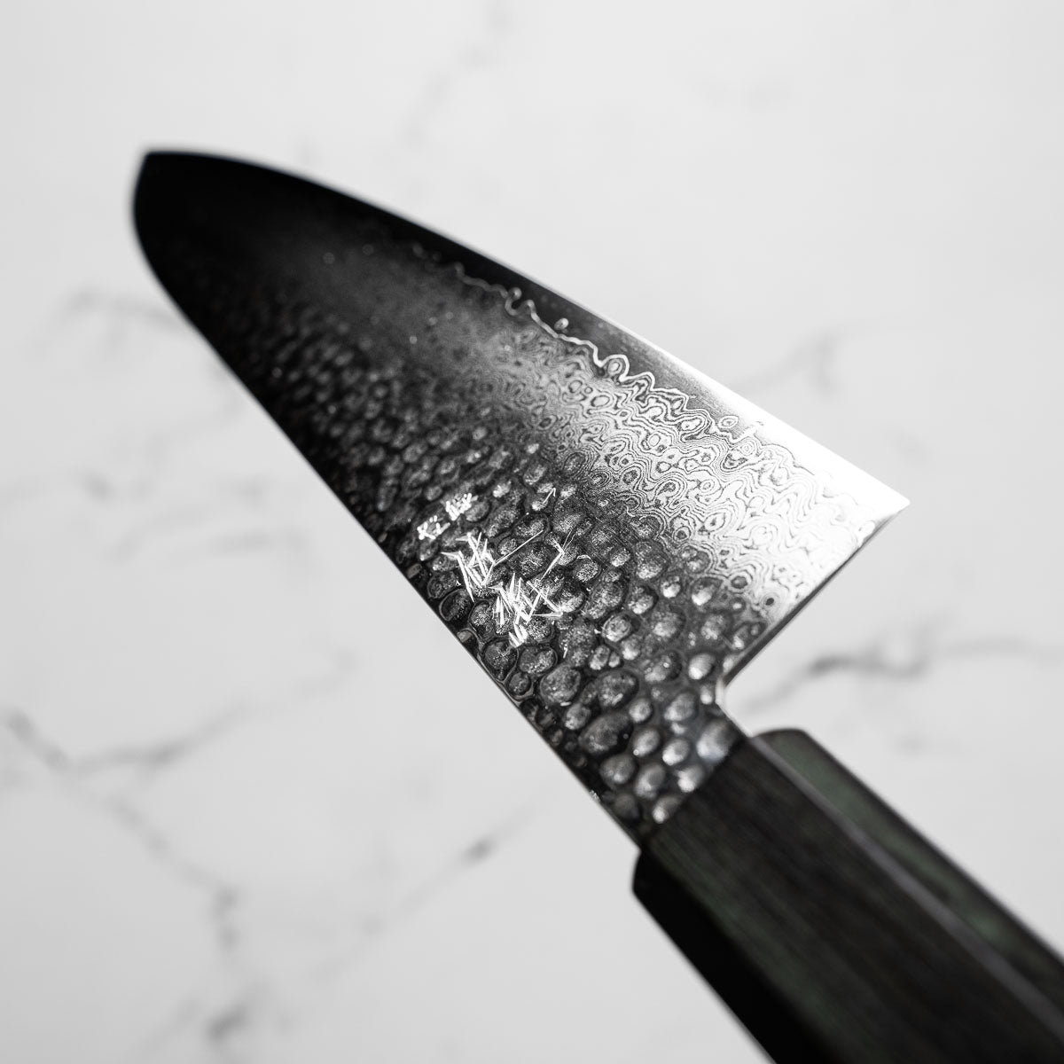 Touroku Sakai Kagayaki VG10 Damascus Tsuchime Gyuto 210mm