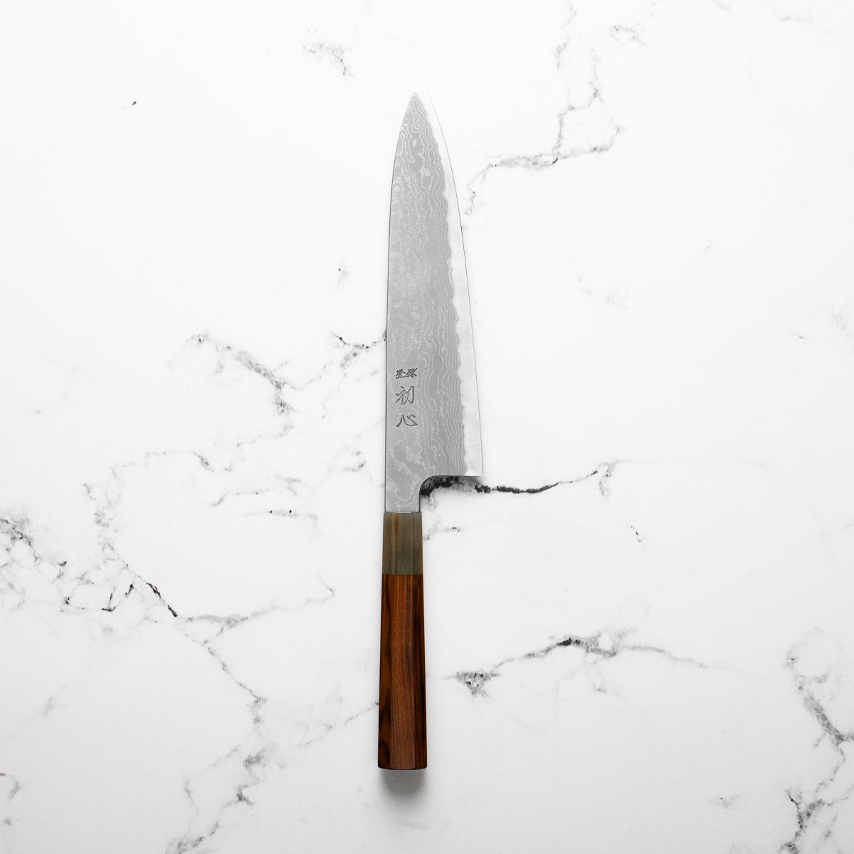 Hatsukokoro Blue 1 Damascus Gyuto 210mm