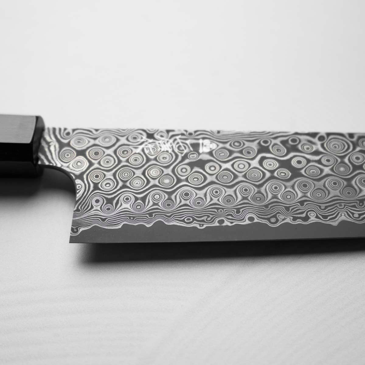 Nigara Hamono SG2 Raindrop Damascus Gyuto 240mm - Ebony