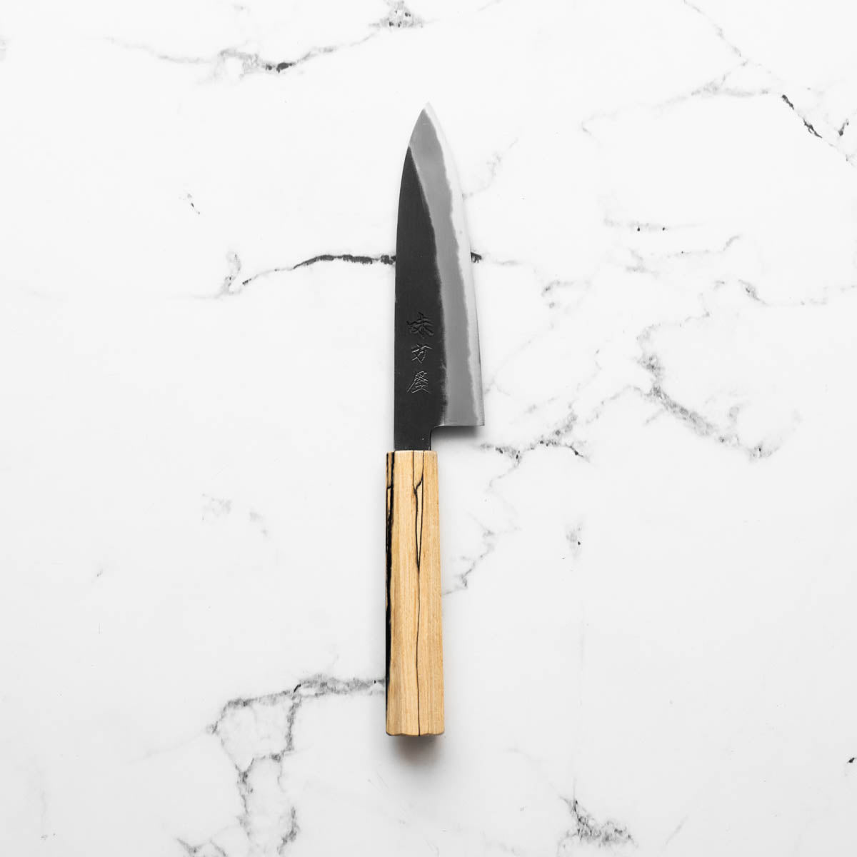 Mutsumi Hinoura Ajikataya White 2 Petty 135mm - Spalted Maple