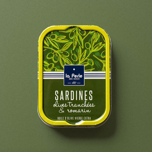 La Perle - des Dieux Sardines with Sliced Olives and Rosemary