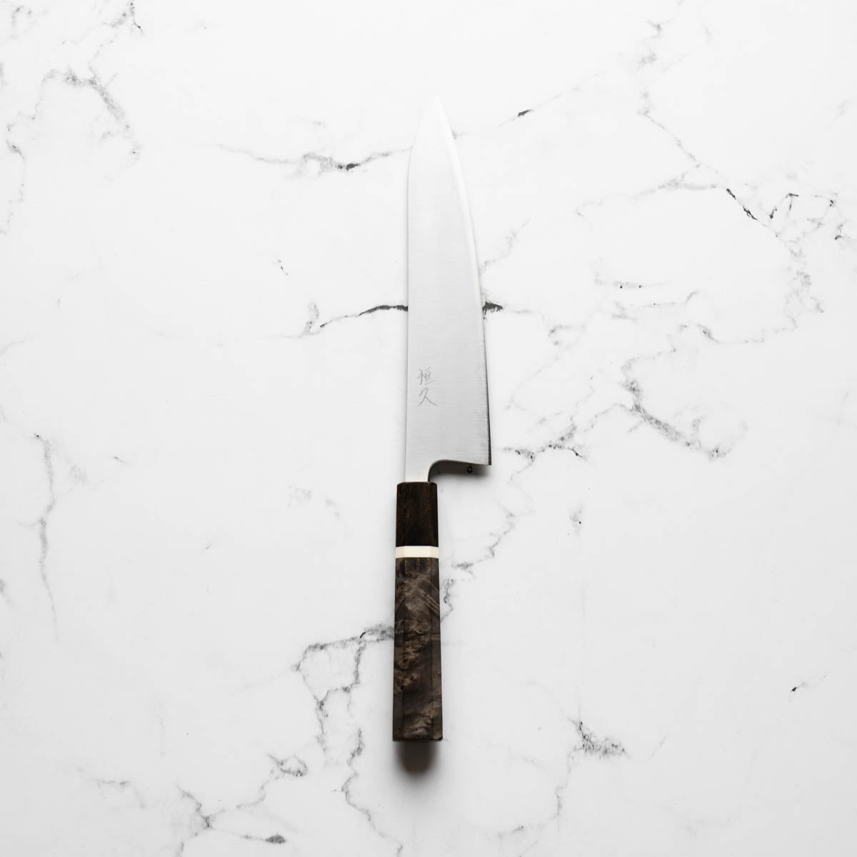 Tsunehisa Migaki Blue Super Gyuto 210mm - Maple White Stripe