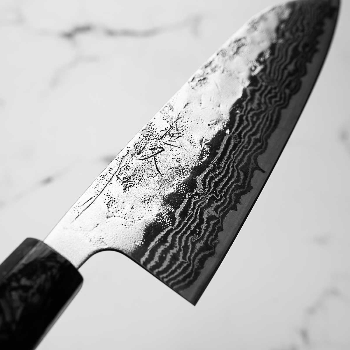 Tsunehisa SLD Washiji Santoku 165mm - Carbon Fibre