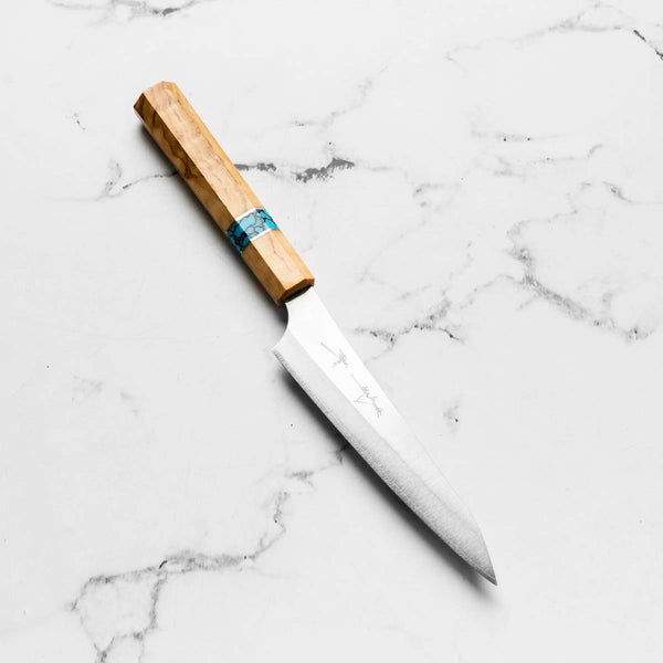 Yu Kurosaki Shin-Gekko VGXEOS Petty 130mm - Olive Wood