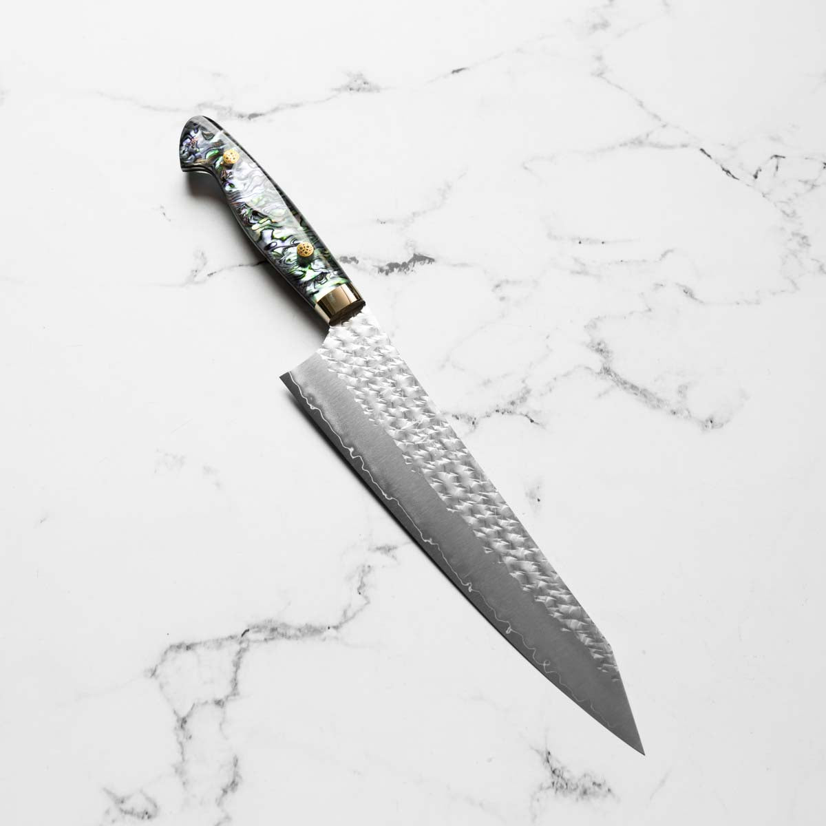 Yu Kurosaki SG2 Senko-Ei Gyuto 210mm - Western Abalone Handle