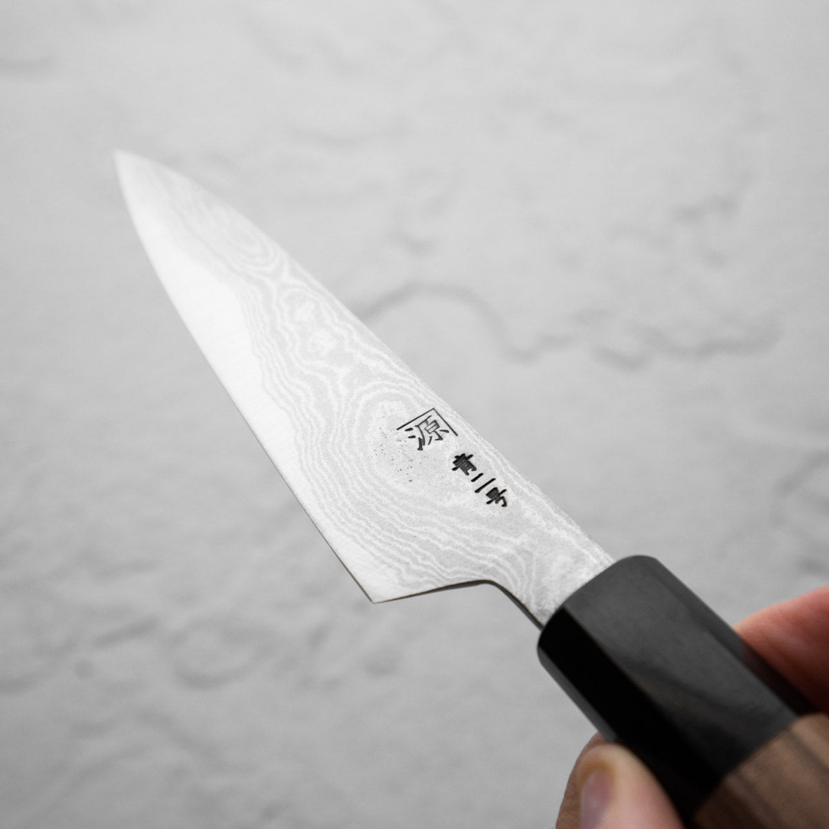 Tanaka Blue 2 Damascus Petty 120mm