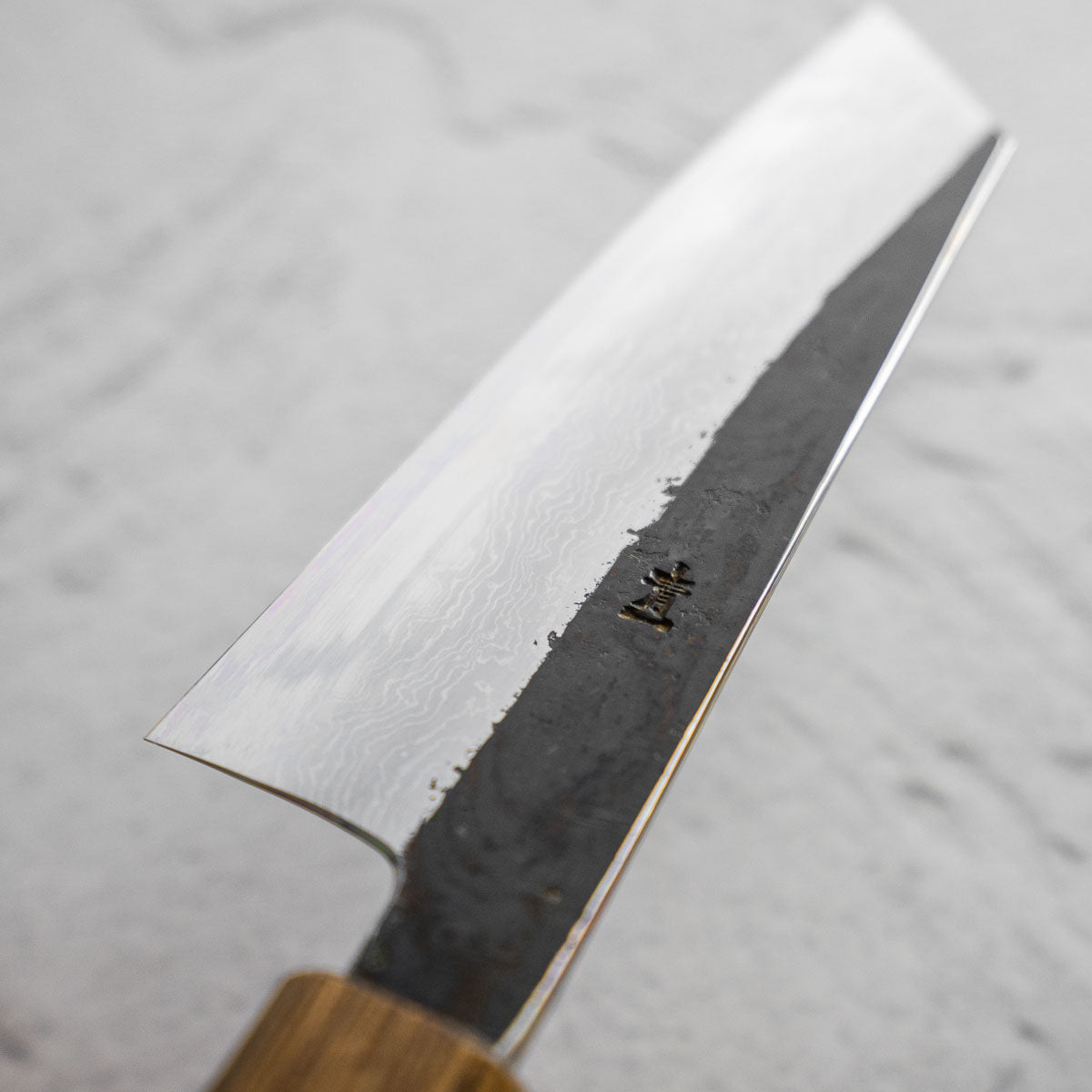 HADO Blue 1 Damascus Bunka 165mm - Oak