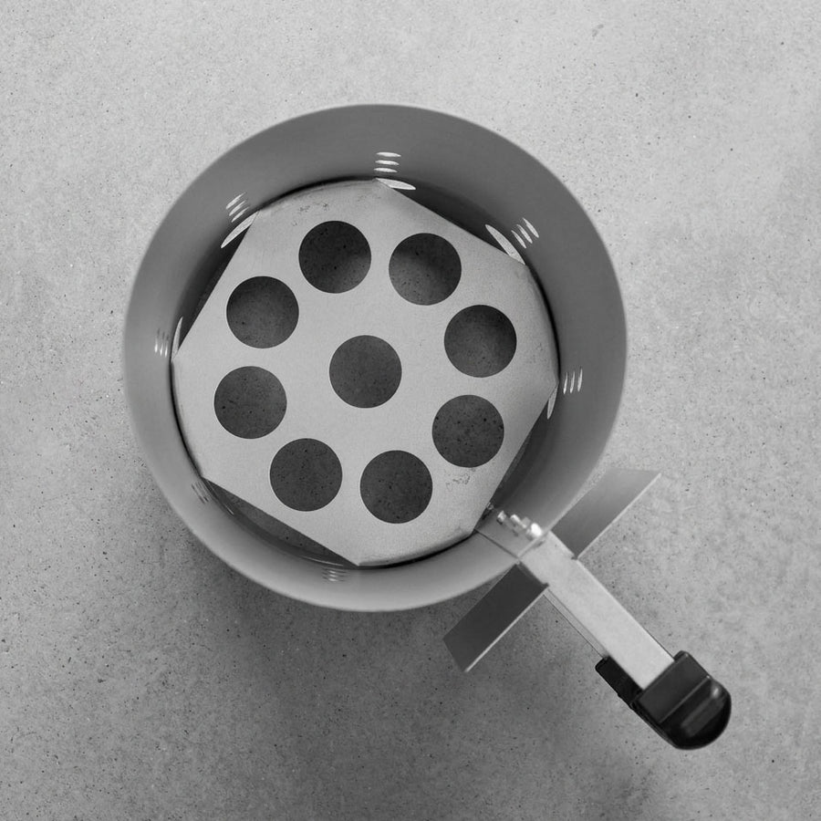 Charcoal Chimney Starter - Black Handle