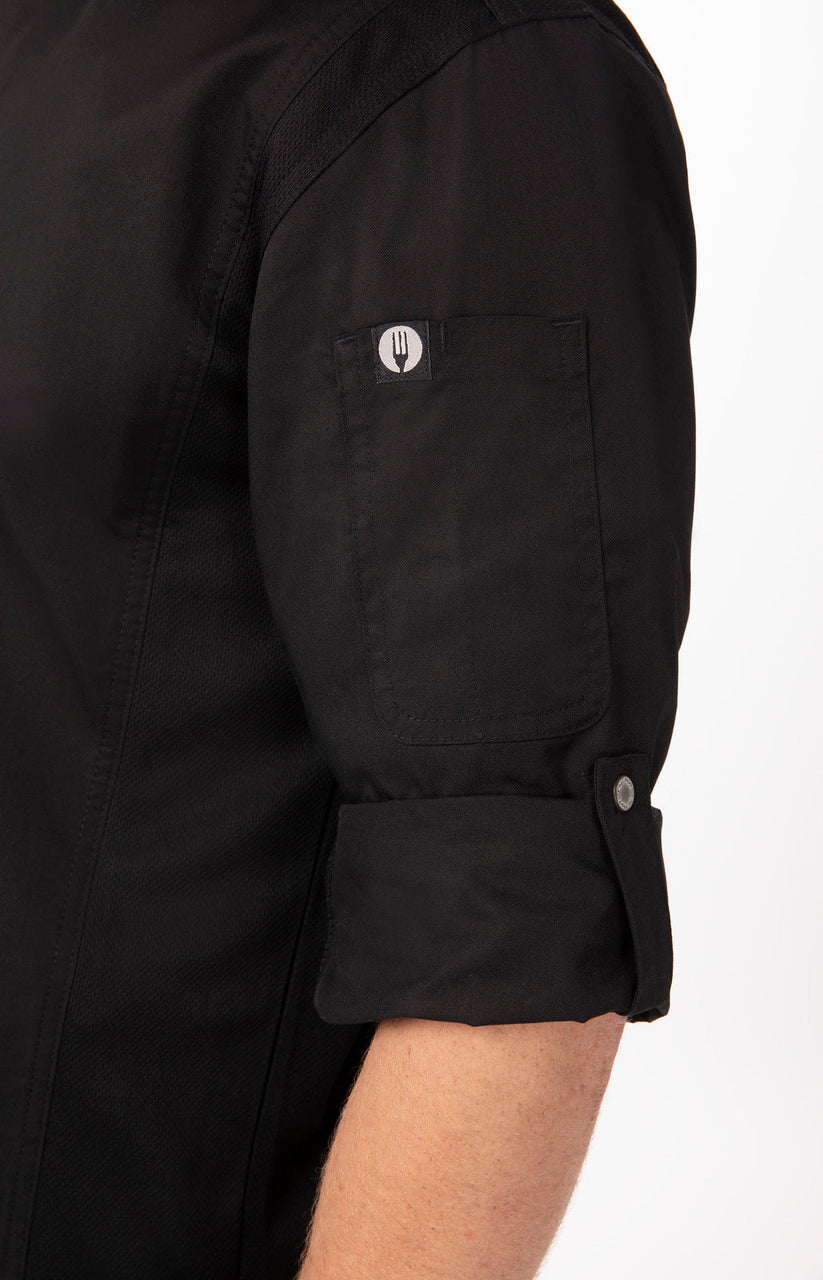 Unisex Hartford Chef Jacket - Black